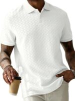 White Men's Polo T Shirt for Men | Polyester Blend | Regular Fit