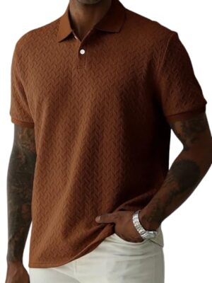 Coffee Men's Polo T Shirt for Men | Polyester Blend | Regular Fit