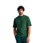Green Men's Cotton Casual T-Shirt Comfortable, Relaxed Fit, Crew Neck