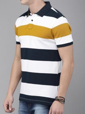 Yellow Men's Regular Fit Polo T-Shirt | Wrinkle Free