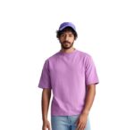 Pink Men's Cotton Casual T-Shirt Comfortable, Relaxed Fit, Crew Neck