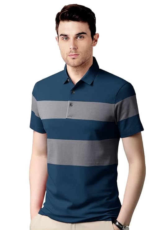 Teal Mens Regular Fit T-Shirt || Polo T Shirts for Mens