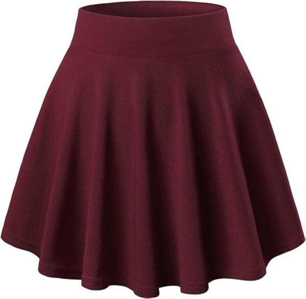 MAROON Women's Classic Stretchy All Time Classy Flared Skater Skirt