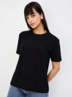 Black Women's Regular Fit T-Shirt