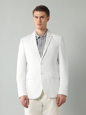 White Men's Classic Casual Blazer