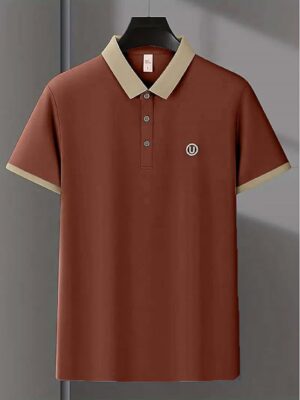 Orange Polo T Shirt for Men || Men Casual T-Shirt