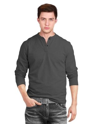 Graphite Charcoal Men’s Cotton Full Sleeve T Shirts for Men