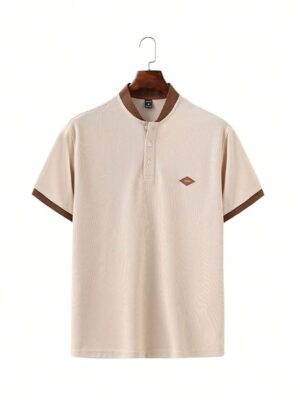 Beige T-Shirt for Men || Polo T Shirt