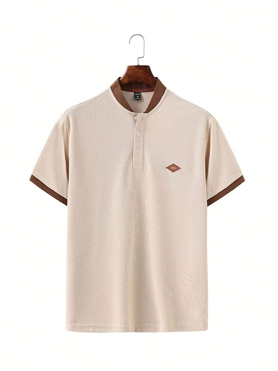 Beige T-Shirt for Men || Polo T Shirt