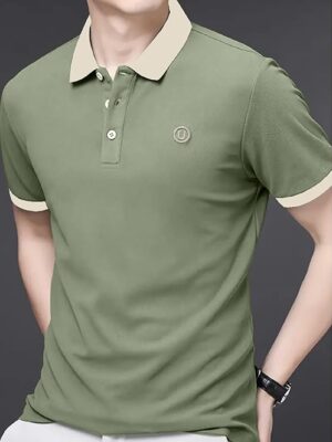 Green Polo T Shirt for Men || Men Casual T-Shirt