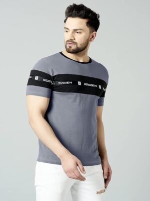 Steelgrey Men's Cotton Half Sleeve Regular Fit T-Shirt