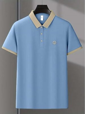 Blue Polo T Shirt for Men || Men Casual T-Shirt
