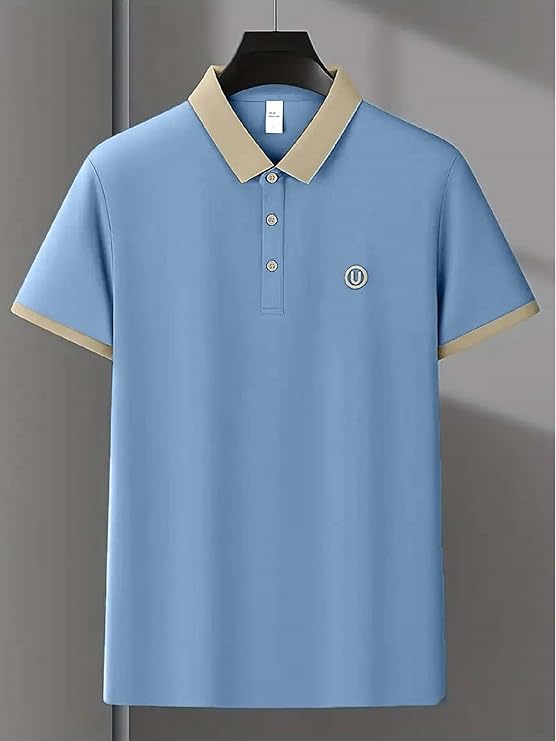 Blue Polo T Shirt for Men || Men Casual T-Shirt