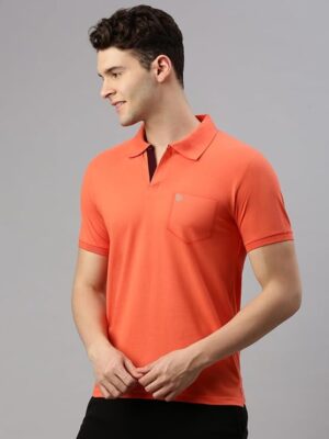 Apricat Men's Half Sleeve Soild Casual Regular Fit T-Shirt