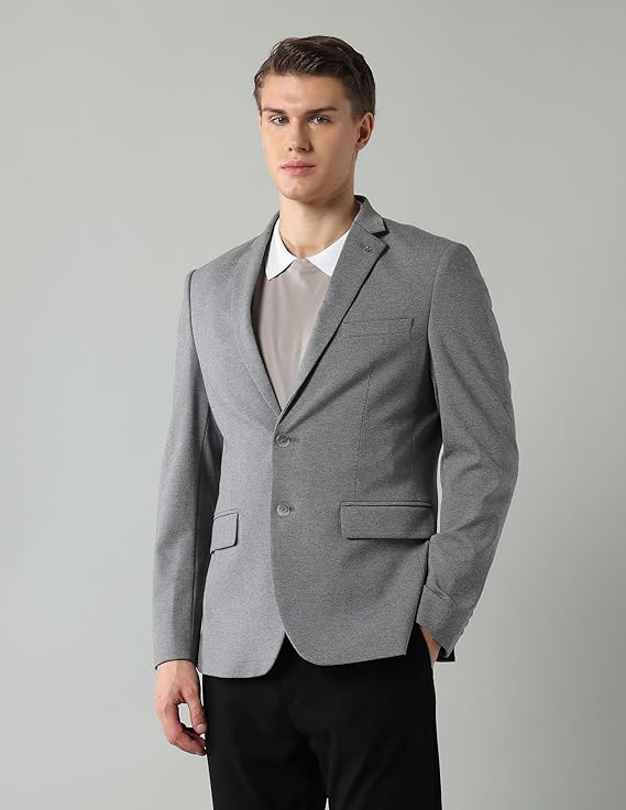 Light Grey Men's Classic Casual Blazer