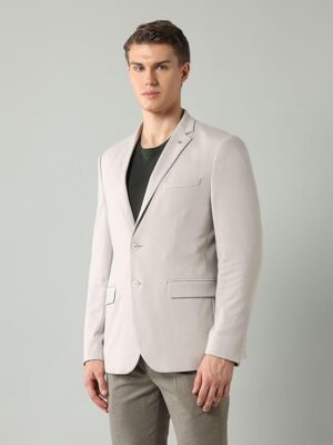 Beige Men's Classic Casual Blazer