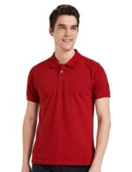Red Solid Cotton Polo T Shirt || Half Sleeves Men's
