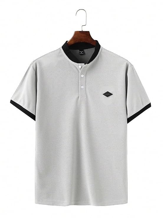 Grey T-Shirt for Men || Polo T Shirt