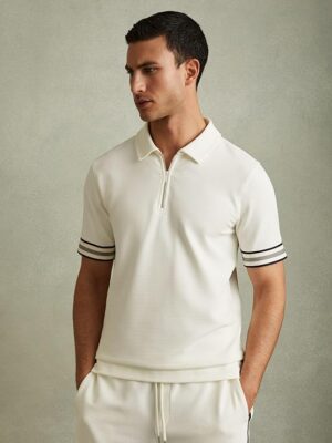 WHITE Casual Stylish Half Sleeve Man Polycotton Solid Slim Fit