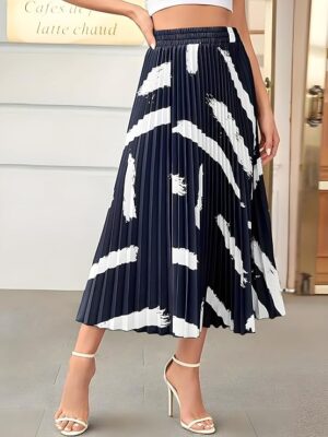 Women's Skirts Medium and long Navy Blue