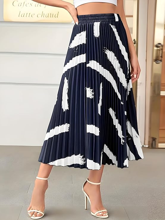 Women's Skirts Medium and long Navy Blue
