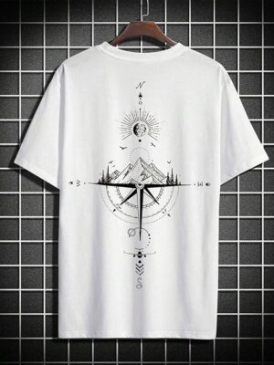 WHITE Men Oversized Tshirt || Men T Shirt Printed