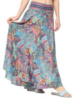 Full Flared Printed Skirts for Women's